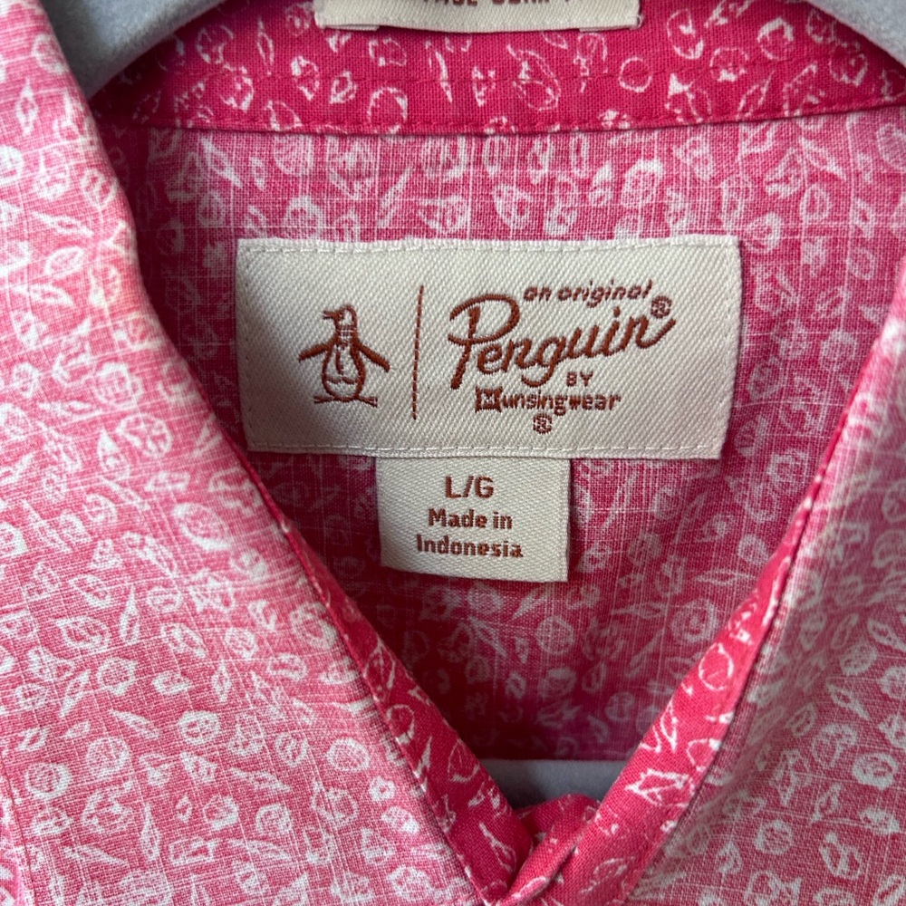 Original Penguin Men's Pink Shirt